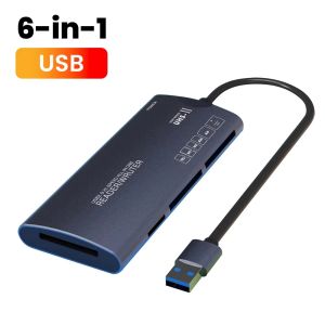 Kebidumei | KEBIDUMEI All In One Memory Card Reader SD TF XD CF M2 MS Mini Memory Card Adapter USB Type C Card Reader For Cameras Computer