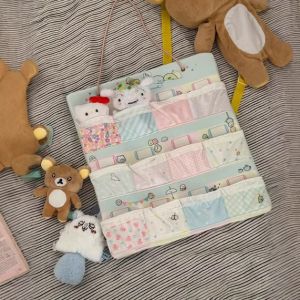 Macaron Hanging Storage Bag Bedroom Plush Toy Doll Display Dormitory Miscellaneous Items Organization High Aesthetic Value