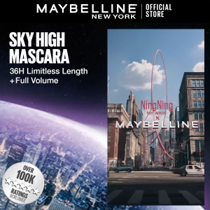 Maybelline Sky High Mascara 24HR Long-Lasting Adds 2mm length on Asian Lashes Waterproof