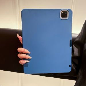 ซิลิโคนกรณีแท็บเล็ตสําหรับ iPad Air 5 4 10.9 Funda iPad 10th 10.9 11th Gen Pro 11 12.9 13 7th 8th 9th 10.2 air 9.7 10.5  ยืดหยุ่นปกหลังนุ่ม