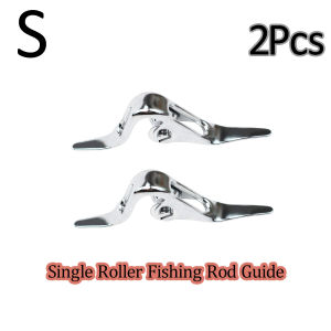 2Pcs Stainless Steel Roller Guide Tip Top Ring Fishing Rod Pulley Guide For Anchor Rod Trolling Boat Rod DIY Fishing Tackle