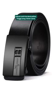 CLOUDSID GESPER SABUK GASPER IKAT PINGGANG KULIT PRIA ASLI MODEL REL OTOMATIS Jaguar 1023-7 Brown