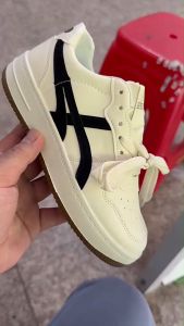 New Cream Thick Bottom Retro White Shoes Breathable Lightweight Versatile Casual Board Shoes for Women