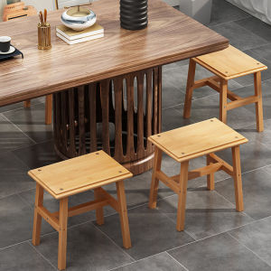 Modern Minimalist Creative Bamboo Small Stool Internet Famous Home Use Stackable Low Table round Modern Simple Idea Board Stool