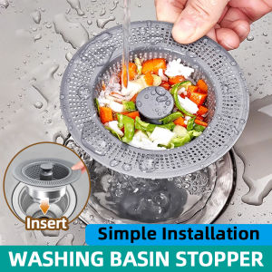 Kitchen Sink 304 Stainless Steel Drain Filter Food residues Catcher  Sink Drain Kit Drain Stopper Drain Strainer Chrome ABS 76-81mm Quick Drain Plug