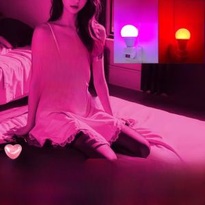 Romantic Pink Lamp Atmosphere Love Couple Bedroom Night Light Plug in Bedside Teasing Smart Control LED Light Home Decor