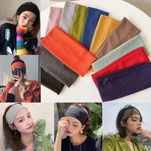 A.one Sports Hair Band Vintage Knitted Hairband Fashion Wide Edge Hairband High Elastic Soft Headband