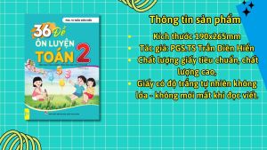 Sách - 36 Đề Ôn Luyện Toán 2 - Biên soạn theo chương trình GDPT mới - ndbooks