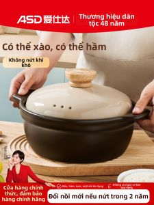 ASD | Heat-Resistant Dry Boiling Ceramic Pot Household Cooking Pot Stovetop Compatible Hotpot