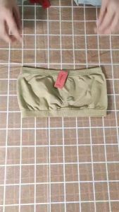 เกาะอกครึ่งตัว สแปนเด็กซ์ มีขอบ เรียบ