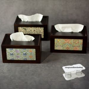 กล่องใส่ผ้าเช็ดหน้าลายโซนิ่มสไตล์จีน ทำจากไผ่ กล่องใส่ผ้าเช็ดหน้าแบบถอดได้ ตกแต่งสำหรับห้องชา กล่องใส่ของใช้ในบ้านระดับไฮเอนด์