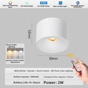 DENGFU | Wireless Remote Control Magnetic Easy-Install Downlight