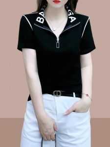 QIAOXIZI | Stylish Slimming Short Sleeve T-shirt for Women
