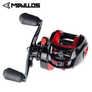 24h tàu mavllos máy ngang ống cuộn dây câu BC 8kg Max kéo 7.2:1 nước mặn nhôm 18bb baitcaster