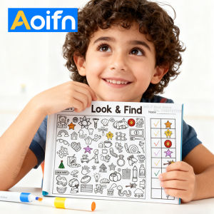 Look and Find Activity Book for Kids with Hidden Objects Focus Attention Practice Fun Coloring Activity Book for Home School