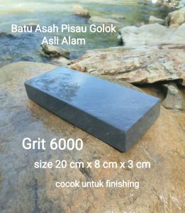 Batu Asah Asli Alam Pengasah pisau Grit 6000 Cocok untuk Finishing