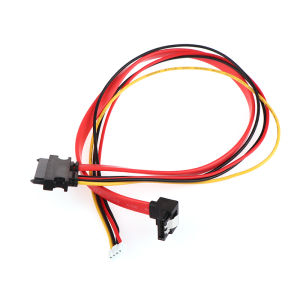 [NC]2-in-1 7Pin SATA DATA + 2.0mm 4Pin Power Combo 7+15 Pin 22P SATA Conjoint CD/DVD HD Hard Disk Cable 20/40cm[NC]