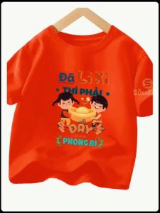 Áo thun tết cho bé hình lì xì đầy phong áo cho bé từ 6kg-30kg.AT40