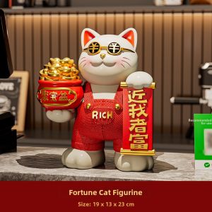 ZHONGGE | Lucky Auto Waving Hand Cat Statue Ornament