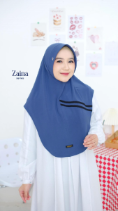 Zaina Daffi Hijab Jilbab Instan Ped Jersey Terbaru Simple Jilbab Terlaris 2024