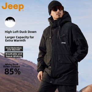 Jeep | Mid-Long Thicker Mens Down Jacket
