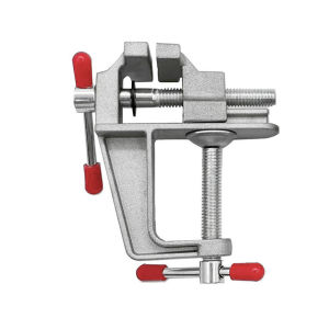 Mini Bench Vise Muliti-Funcational 3.5&quot Aluminum Miniature Small Jewelers Hobby Clamp On Table Flat Pliers Tool Vice