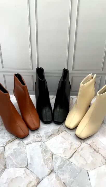 GW Sepatu Boots Heels Wanita Korea BO8850 Heels High 8Cm Sepatu