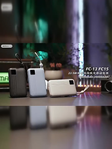 3C Power Bank Portable Charger 22.5w Powerbank Fast Charging 20000mAh With Charging Cable Power Bank ccc certified power bank