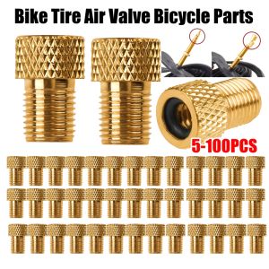 5-100PCS Presta To Schrader Adaptors Bike Valve Converter Bicycle Pump Tire Adapter Aluminum Tire Valve Connectors Bicycle Part