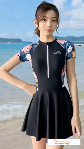 Đồ bơi nữ một mảnh thun Lycra đồ bơi nữ liền váy GLSWIM106