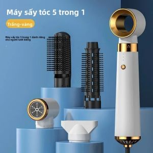 Bộ Máy Làm Xoăn Tóc Đa Chức Năng 5 Trong 1 Tích Hợp Lược Nóng Ion Âm Với Các Đầu Lược Thay Thế Được Dùng Cho Gia Đình/ký Túc Xá Điện Áp Kép