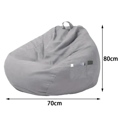 Ghế Bành Đậu Lớn Mềm Mại Thoáng Khí Bọc Vải Sofa Ghế Ngồi Thư Giãn Thảm Tatami Trang Trí Phòng Khách Dùng Được Trong Nhà Và Ngoài Trời Dành Cho Người Lớn Và Trẻ Em