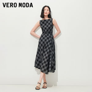 Vero Moda | Đầm Midi Caro Có Đai