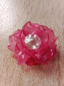 bunga hias akrilik mawar kaca