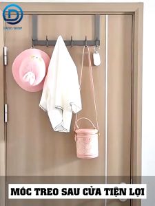 Thanh móc treo sau cánh cửa nhôm anod chống gỉ treo cửa dễ dàng không khoan đục không hỏng cửa cho cửa dày dưới 4.6cm