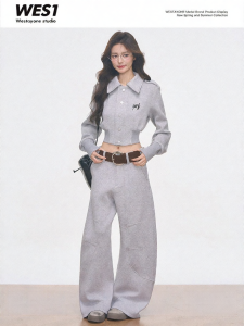 Korean Style High-end Leisure Sweater Set Short