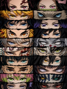 Bandai | Anime Characters Eyes Home Decor Oil Painting By Numbers Modern Wall Decor for Living Room Bedroom Perfect Gift No Frame