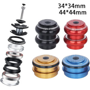 MTB Bicycle Headset 28.6mm Threadless Straight Tube Fork CNC 1-1/8" 34MM Sealed Bearing 44MM Semi-integrated Headset