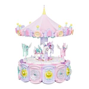 WL-CREATIVE | Carousel Music Box DIY Assembly Building Blocks