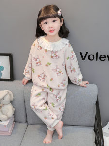 Bộ Đồ Ngủ Nhung Coral Cho Bé Gái Mùa Đông Bộ Đồ Mặc Nhà Thoải Mái Phong Cách Hoạt Hình Vải Nhung Cho Bé Gái Từ 6 Tháng Đến 8 Tuổi