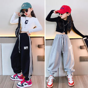 Hip Hop Kids Trendy Clothes Jazz Costumes Girl Crop Top Suit Western Style Catwalk Performance Wear Hiphop Practice Pants