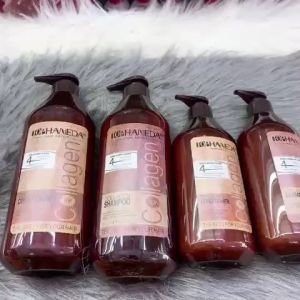 Dầu xả phục hồi tóc Haneda Collagen 785ml bóng mềm mượt