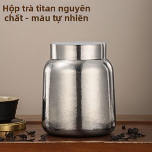 JINDONG | Hộp Chứa Trà Dung Lượng Lớn Titanium