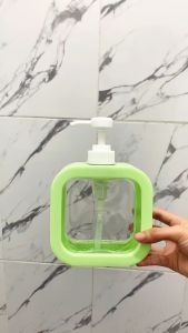 Botol Sabun Cair Pump 500 ML Kotak Transparan Dispenser Sabun Shampo Minimalis Aesthetic