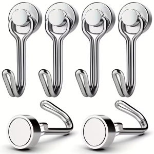 16mm Magnetic Hook Heavy Duty Magnet Hook Super Strong Magnetic Multi-functional Hanger for Home Kitchen Refrigerator Key Office