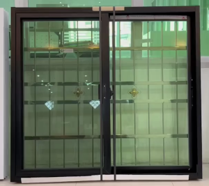 【ป้องกันโจรกรรม】 หน้าต่างเลื่อนอลูมิเนียม+กรอบสแตนเลสหนา 120x100cm กันงัดกันตัด มีสีขาว/ดำ ทนทาน10ปี