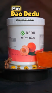 Mứt Đào DeDu 12kg Mứt Đào Trái Cây Tươi Pha Chế Đồ Uống Thơm Ngon Topping Pha Chế Đồ Uống Các Loại Thơm Ngon Đậm Vị