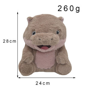 สินค้าใหม่ขายดี: Moo Deng Bouncing ตุ๊กตาหมูน่ารักแคระ Hippopotamus ตุ๊กตาหนานุ่มกระเป๋าเป้รองเท้าแตะ