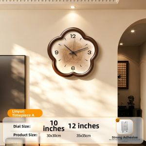 HAOJIUBUJIAN | Creative Wooden Vintage Wall Clock Quiet
