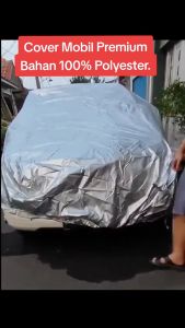 Sarung Cover Mobil KIA RIO Premium Bahan 100% Polyester Anti Luntur Aman Untuk Mobil Putih